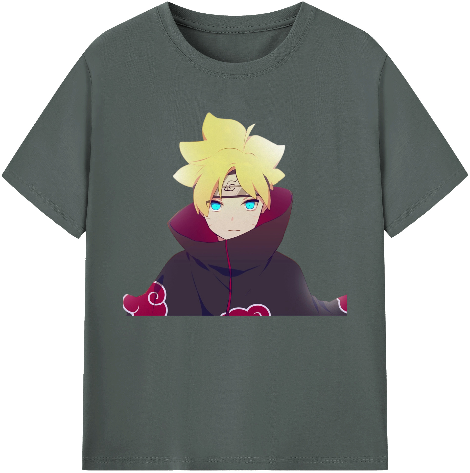 （画像用） NARUTO -ナルト- うずまき ボルト Uzumaki Boruto 綿100％ メンズ半袖Tシャツ｜肌触りやわらか＆通気性
